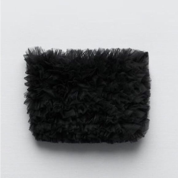 Zara Tulle Knit Strapless Top New - Picture 4 of 7